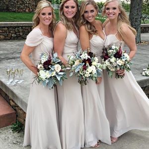 Hayley Paige JLMCouture Champagne Bridesmaid Dress